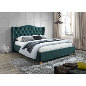 Signal Manželská posteľ ASPEN Velvet | 160x200 cm Farba: Zelená / Bluvel 78