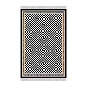 Tempo Kondela Koberec MOTIVE 80x200 | čierno-biely vzor