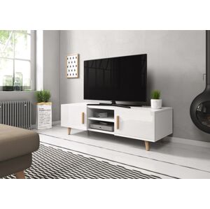 WIP TV stolík SWEDEN 2 Farba: Biela / biely lesk