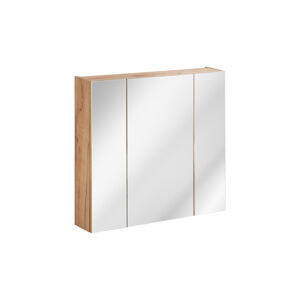 ArtCom Kúpeľňová zostava CAPRI Oak Capri | dub zlatý: Horná zrkadlová skrinka 843 - 80 cm
