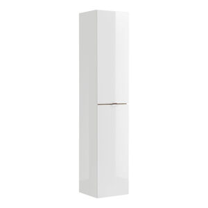 ArtCom Kúpeľňová zostava CAPRI White Capri | biela: Vysoká skrinka 800