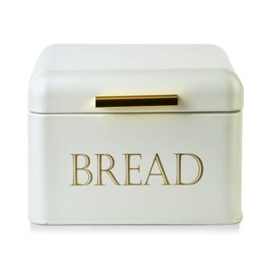 Kovový chlebník Sandys bílý/zlatý