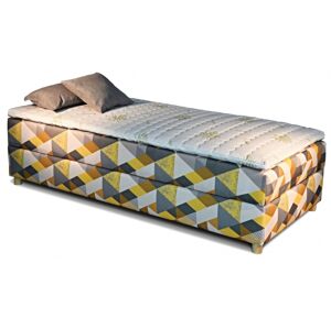 New Design  Čalúnená posteľ NOVO | s topperom Rozmer.: 90 x 200 cm