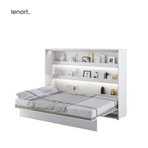 Dig-net nábytok Sklápacia posteľ Lenart BED CONCEPT BC-04p | biely lesk 140 x 200