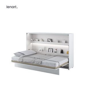 Dig-net nábytok Sklápacia posteľ Lenart BED CONCEPT BC-05p | biely lesk 120 x 200