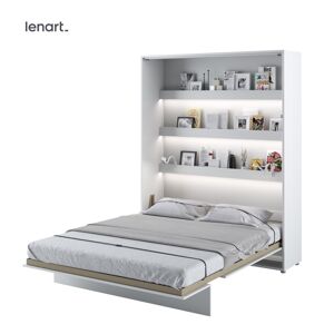 Dig-net nábytok Sklápacia posteľ Lenart BED CONCEPT BC-12p | biely lesk 160 x 200 cm