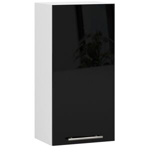 Závěsná kuchyňská skříňka Olivie W 40 cm bílo-černá
