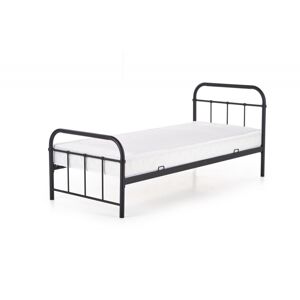 Kovová posteľ Donas 90x200 cm čierna