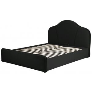 Čalúnená posteľ Helmer 160x200 čierna