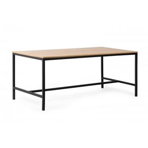 Jedálenský stôl Garant 180x90 cm divoký dub/čierny