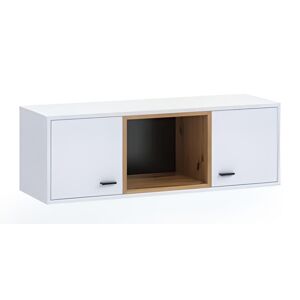 Závěsná skříňka Olier 105 cm bílá/dub artisan