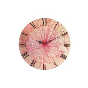 Nástenné hodiny Rosé 30 cm ružové