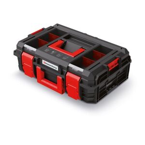 Kufrík na náradie XEBLOCCK LOG 54,6x38x19,4 cm čierno-červený