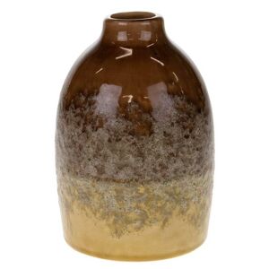 Keramická váza Olix 16,5 cm hnedá