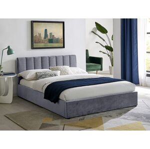 Signal Manželská posteľ MONTREAL VELVET 160 s úložným priestorom Farba: Sivá / tap.192