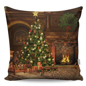 Vánoční dekorační polštář se stromečkem VASO 43x43 cm