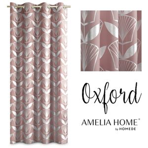 Záves AmeliaHome Oxford I púdrovo ružový