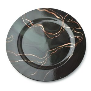 Dekoratívny tanier Blanche XIX 33 cm čierny mramor I