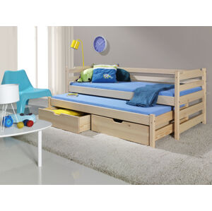 ArtBed Detská posteľ s prístelkou MARCIN Prevedenie: Morenie - Farba