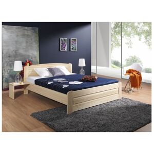 ArtBed Manželská posteľ BAZYL Farba: prírodná, Rozmer postele: 160 x 200