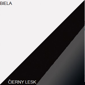 WIP Skrinka STELLA  | STE-03 Farba: Biela / čierny lesk