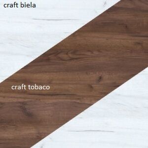 WIP Komoda NOTTI  | 02 Farba: craft biely / craft tobaco / craft biely