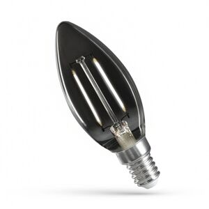 LED dekoratívna žiarovka E-14230V2 čierna