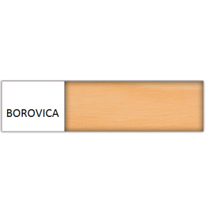 Drewmax Manželská posteľ - masív LK115 | 180 cm borovica Farba: Borovica