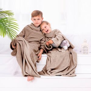 Detská deka s rukávmi DecoKing Lazy béžová