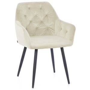 Dizajnová stolička Argento krémová