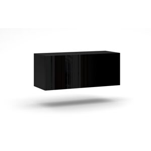 Závesný TV stolík Vivo 100 cm čierny