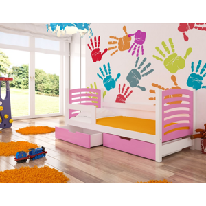 ArtAdrk Detská posteľ CAMINO Farba: biela / ružová