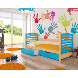 ArtAdrk Detská posteľ CAMINO Farba: Borovica / modrá
