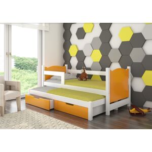ArtAdrk Detská posteľ CAMPOS Farba: Biela / oranžová