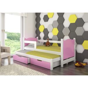 ArtAdrk Detská posteľ CAMPOS Farba: biela / ružová