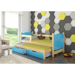 ArtAdrk Detská posteľ CAMPOS Farba: Borovica / modrá