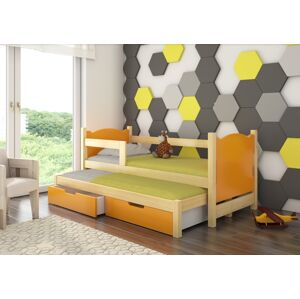 ArtAdrk Detská posteľ CAMPOS Farba: borovica / oranžová