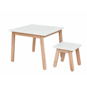 ArtBel Detský set stôl & stolička WOODY Farba: Biela