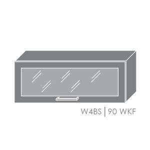 ArtExt Kuchynská linka Florence - mat Kuchyňa: Horná skrinka W4BS/90 WKF / rám vo farbe dvierok (ŠxVxH) 90 x 36 x 32,5 cm