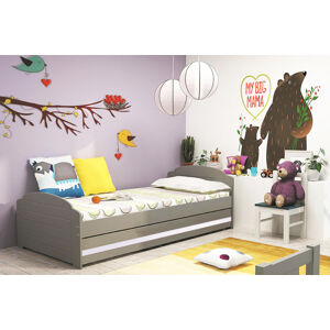 BMS Detská posteľ LILI Farba: Grafit - biela