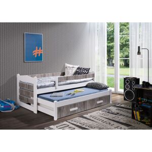ArtBed Detská posteľ s prístelkou TIAGO II Prevedenie: Morenie - Farba
