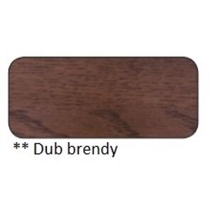 Drewmax Konferenčný stolík Metal ST375 / dub / doska 2,5 cm Farba: Dub brendy, Prevedenie: B 100 x 45 x 70 cm