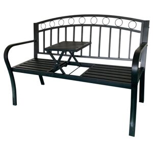Zahradní lavice s rozložitelným stolem Alias černý