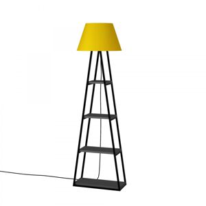 Stojacia lampa Pal 165 cm antracit/žltá