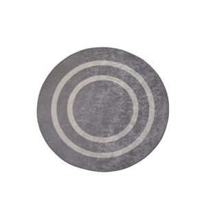 Okrúhly koberec Silver 140 cm sivý
