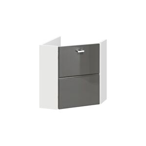 ArtCom Rohová kúpeľňová skrinka FINKA Grey 824 FINKA: Skrinka pod umývadlo rohová 824 | (VxŠxH) 46 x 40 x 40 cm