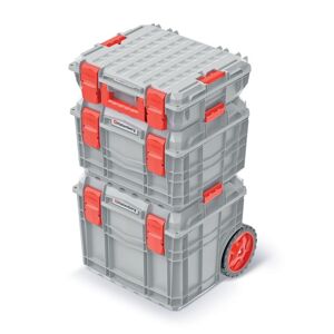 Set kufrů na nářadí CEBLOCCK PRO šedo-červený