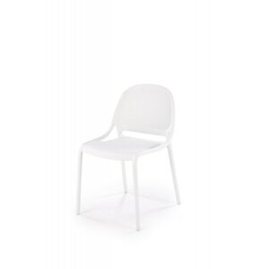 Stohovateľná jedálenská stolička K532 Halmar Biela