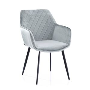 Dizajnová stolička Vialli strieborná