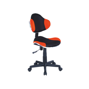 Študentská kancelárska stolička Q-G2 Signal Oranžová / čierna